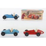 Three Crescent Toys Racing Cars