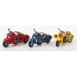 Three Tekno Harley Davidson Motorcycle Models