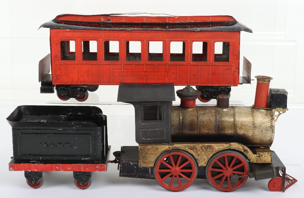 A Weeden Dart live steam locomotive, tender and Passenger coach, American circa 1890, - Image 2 of 4