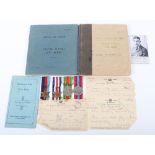 WW2 Royal Air Force Bomber Command Medal & Log Book Grouping of Flying Officer (Pilot) Ronald K Cawd