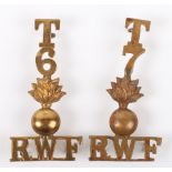 6th & 7th Territorial Battalion Royal Welsh Fusiliers Regiment Shoulder Titles