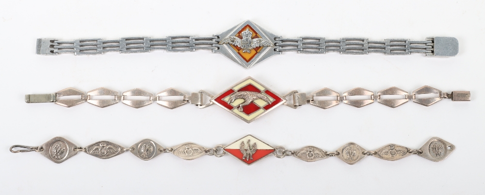 3x WW2 Polish Air Force Bracelets