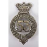 Victorian 53rd (Shropshire) Regiment of Foot Pre-Territorial Glengarry Badge
