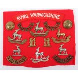 Grouping of Badges of the Royal Warwickshire Regiment