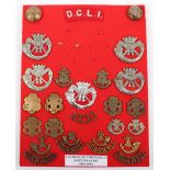 Selection of Badges of the Duke of Cornwall Light Infantry