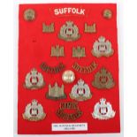 Board of Badges for the Suffolk Regiment & Cambridgeshire Regiment