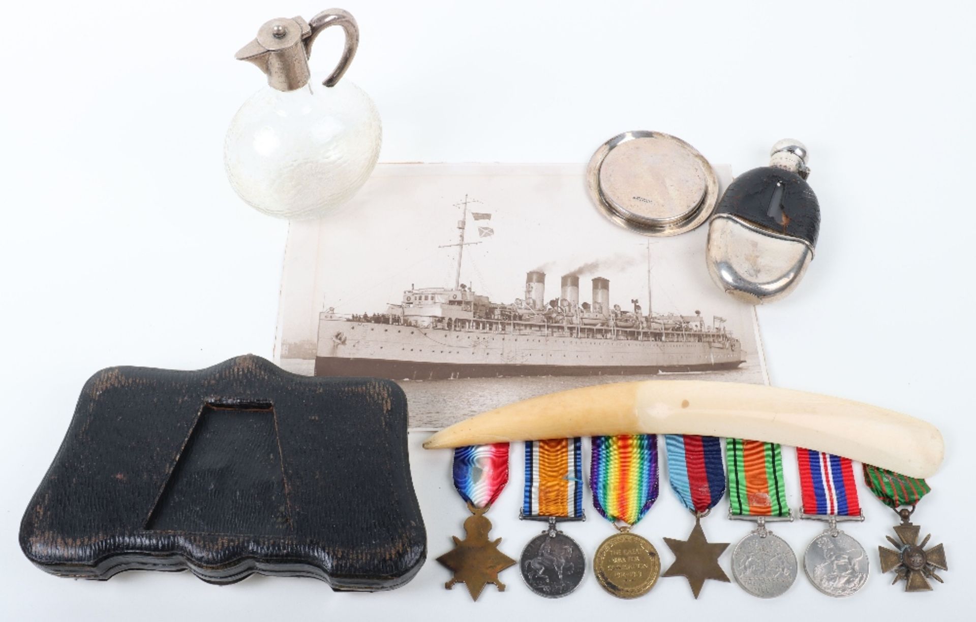 An Interesting Great War and Second World War Medal Group of Seven Awarded to an Officer Present on - Image 10 of 12