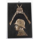 Third Reich Period Infantry Wall Plaque