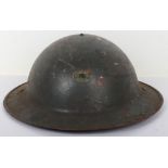 WW2 British Home Front “Sunblem Battery” Factory Workers Steel Helmet