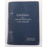 WW2 German Luftwaffe Manual Covering Parachutes and Escape Equipment