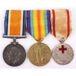 An Unusual Great War Balkans Nurses Medal Group of Three to Miss Edith Pierce Toms Who Served with t