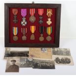 WW1 & WW2 Belgium Medal Group of Auguste Hick