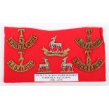 Territorial Battalions Royal Warwickshire Regiment Badges