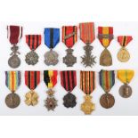 Grouping of Belgium Medals Mostly of WW1 Vintage