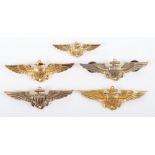 5x American Naval Pilots Wings