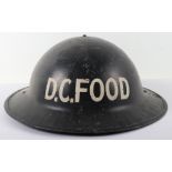 WW2 British Home Front Decontamination Food Steel Helmet