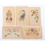 WW1 Period Embroidered Cards