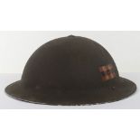 WW2 British Steel Helmet of Major Ion Melville Calvocoressi MBE MC Scots Guards, Awarded the Militar