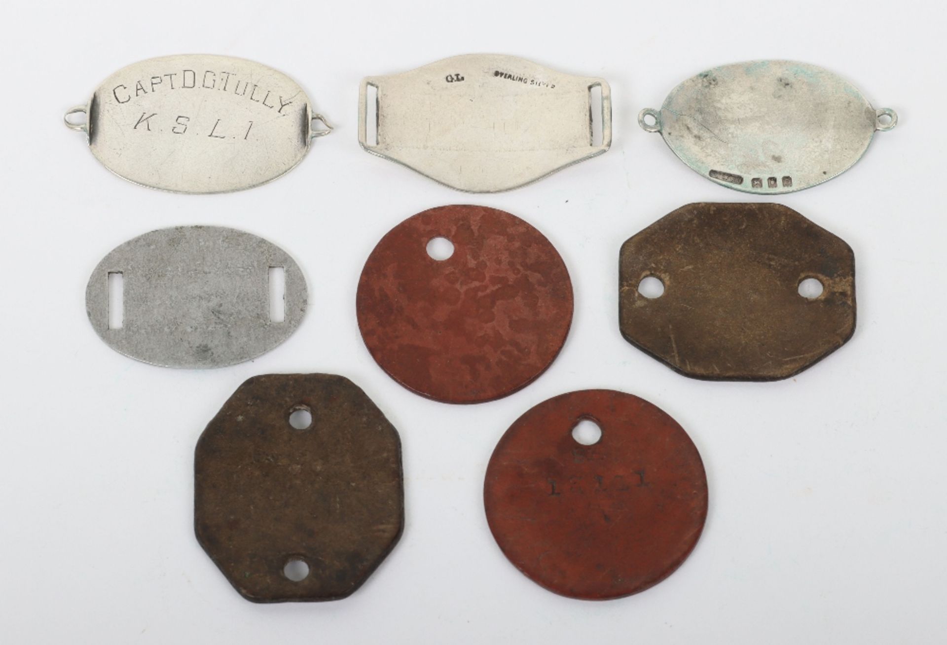 Selection of Identity Discs of Kings Own Yorkshire Light Infantry and Kings Shropshire Light Infantr - Image 2 of 2