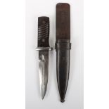 Captured WW2 German K98 Bayonet Converted into Fighting Knife
