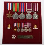 An Unusual WW2 Long Service Medal Group of Five to a Member of the Royal Army Pay Corps Who Retired