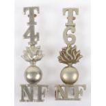 4th & 6th Territorial Battalion Northumberland Fusiliers Shoulder Titles
