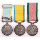 An Interesting Crimean War Medal Group of Three to a Naval Officer Who Was Wounded During the Attack