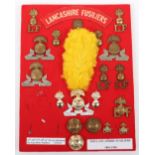 Board of Badges for the Lancashire Fusiliers