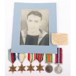 WW2 British Royal Navy Medal Group of Six