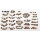 Selection of Regimental Shoulder Titles of Yorkshire Regiments Interest