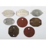 Selection of Identity Discs of Kings Own Yorkshire Light Infantry and Kings Shropshire Light Infantr