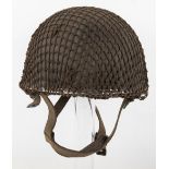 WW2 1943 Dated British Paratrooper Steel Combat Helmet