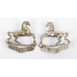 Pair of Officers 10th (Scottish) Battalion Kings Liverpool Regiment Collar Badges