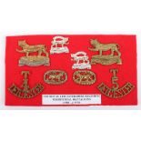 4th & 5th Territorial Battalion Leicestershire Regiment Badges