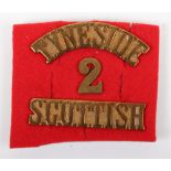 WW1 21st Service Battalion 2nd Tyneside Scottish Regimental Shoulder Title