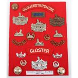 Board of Badges Relating to the Gloucestershire Regiment