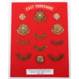 Board of Badges Relating to the East Yorkshire Regiment