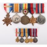 A Scarce Great War and second World War Medal Group of Five to a Member of the Civil Hospital Reserv
