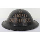 Scarce WW2 British Home Front ARP Steel Helmet