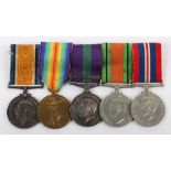 Great War & Iraq Campaign Medal Group of Five 6th County of London Regiment and Royal Army Pay Corps