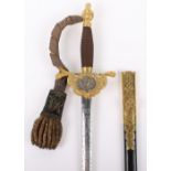 Victorian Royal Company of Archers Queens Bodyguard of Scotland Court Sword