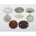Selection of Identity Discs of North Staffordshire Regiment, Manchester Regiment and Wiltshire Regim