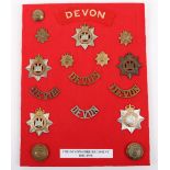 Board of Badges Relating to The Devonshire Regiment