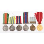 * A Group of Six Medals to a Canadian Serviceman Who Saw Service in Both the Second World War and in