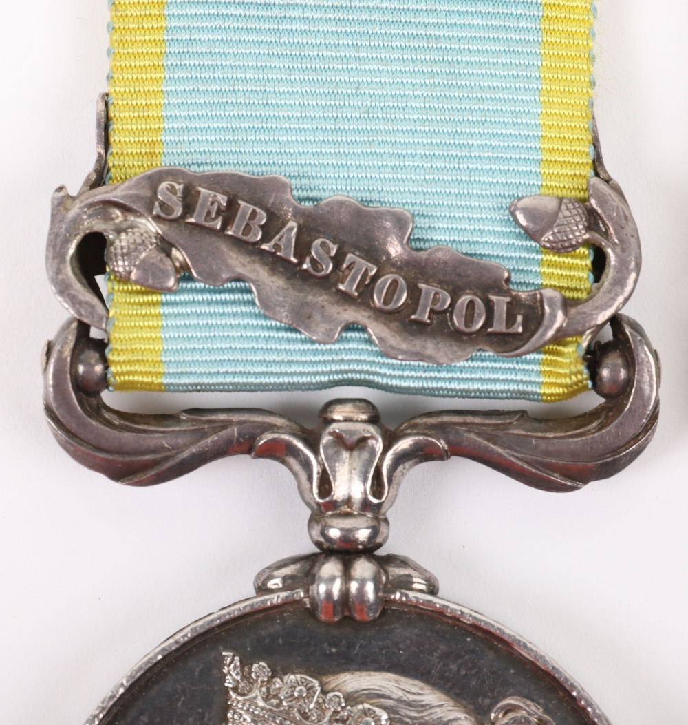 An Interesting Crimean War Medal Group of Three to a Naval Officer Who Was Wounded During the Attack - Image 4 of 5