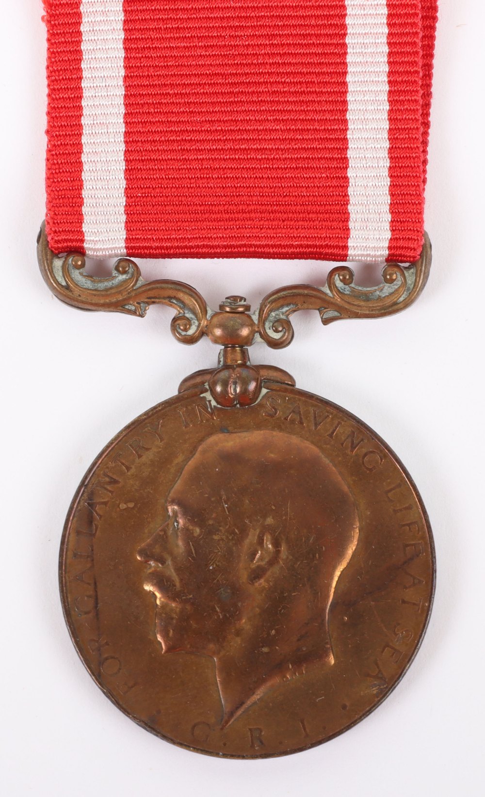 George V Sea Gallantry Meal Awarded for Rescue Mission of the Liner Delhi Which Sunk December 1911