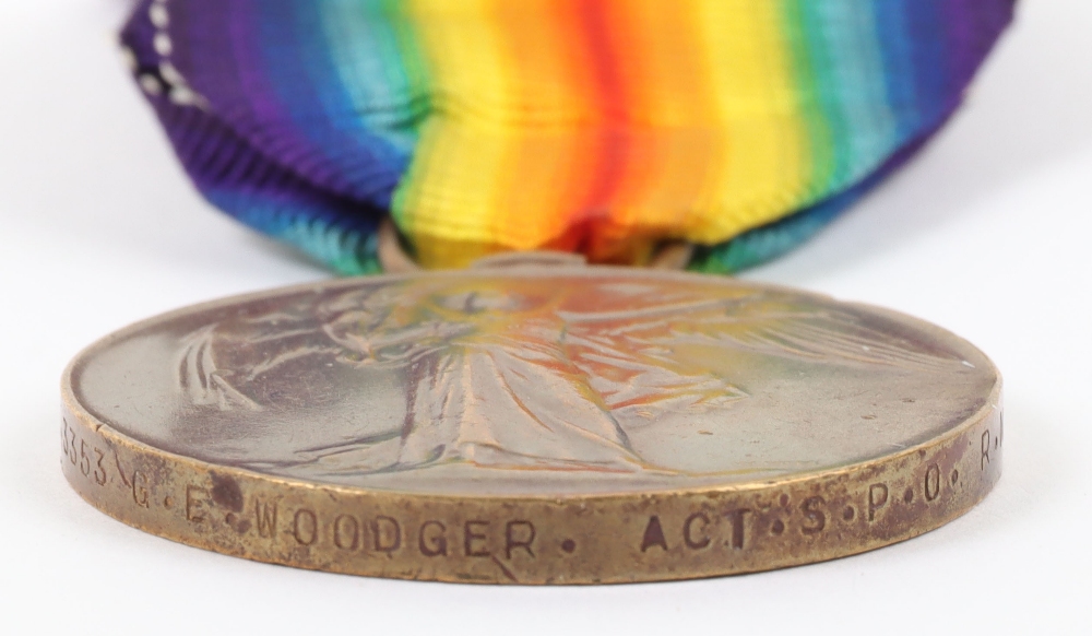 WW1 Submarine E.37 Casualty Victory Medal - Image 2 of 4
