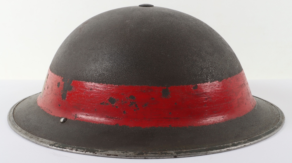 WW2 British Home Front Regional Fire Staff Steel Helmet - Image 5 of 9