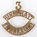 3rd Birmingham Battalion Royal Warwickshire Regiment Shoulder Title