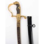 Fine Grosse Hilt Pattern Imperial German Officers Sword with Blue Gilt and Damascus Presentation Bla